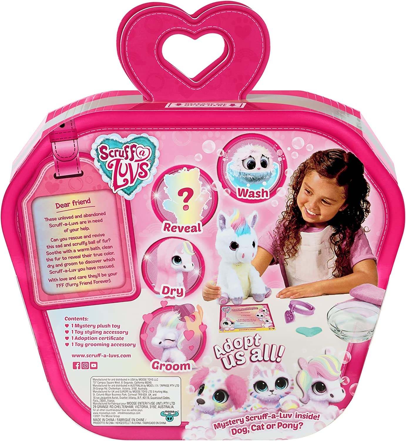 Little Live Pets Scruff a Luvs Mystery Animal Reveal. Wash, Groom and Rescue a Cute Pastel Rainbow Colored Plush Pet! Styles May Vary - Who Will You Rescue?