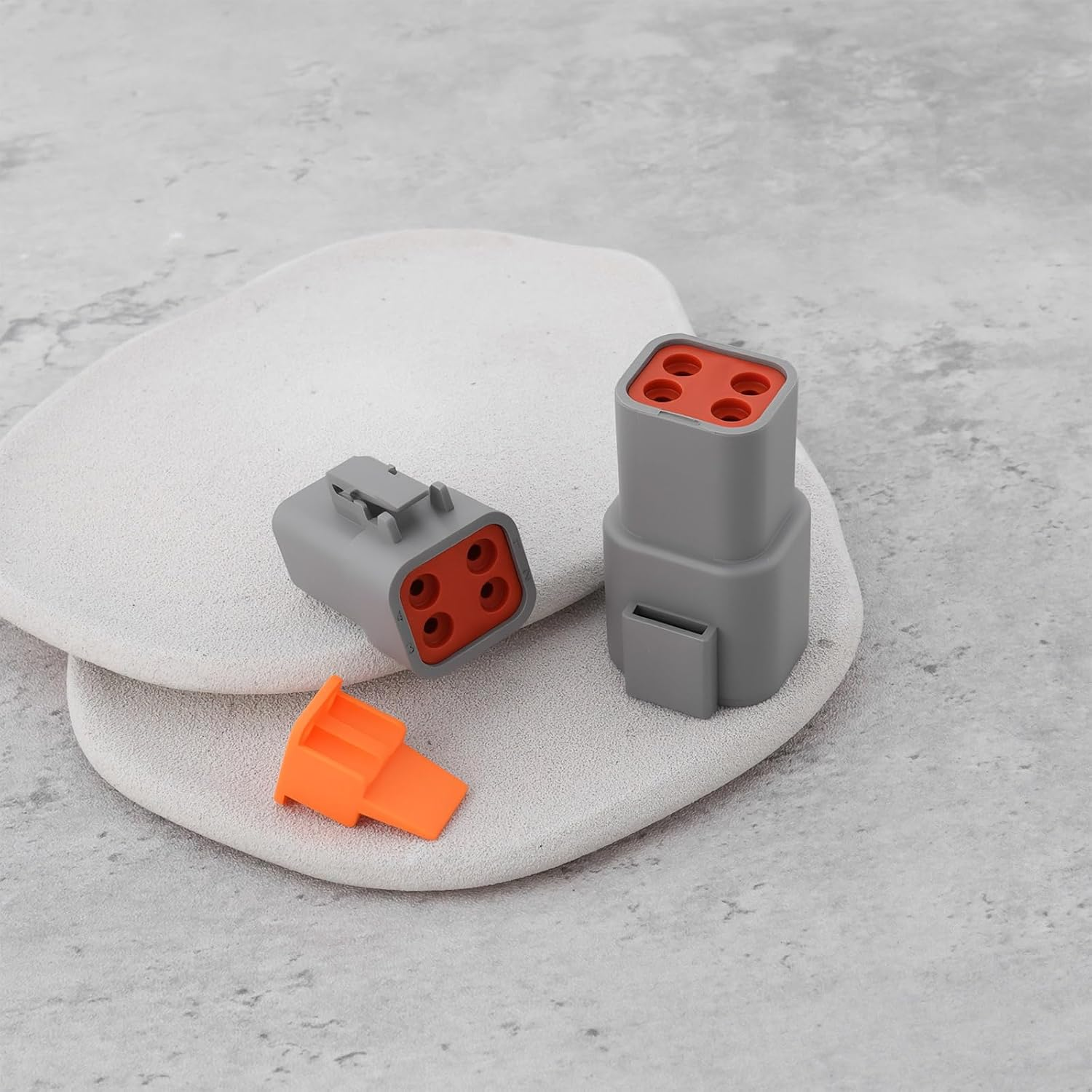 SING F LTD 2Set 4Pin DTP04-4P DTP06-4S Waterproof Connector Kit Compatible with Deutsch for Automobiles Motorcycles Trucks image number 4