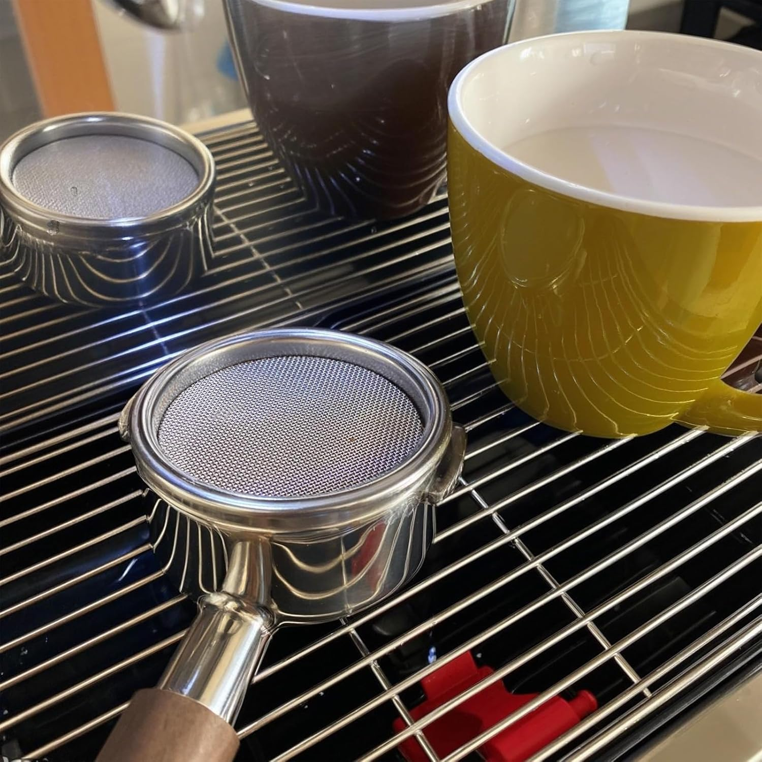 Tzylomirx 2Pcs 53Mm Puck Screen - 1.7Mm Thickness 150&Mu;m, Compatible with Coffee Machines, 316 Stainless Steel Coffee Filter for Espresso, 53Mm Portafilter Filter Basket image number 4