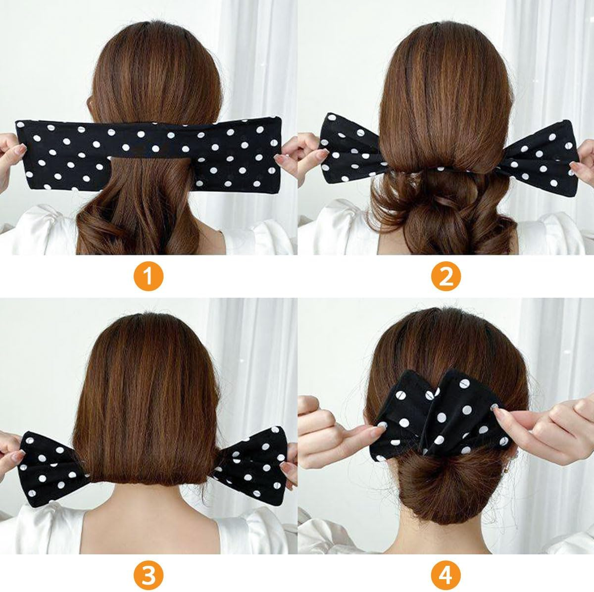 Traziewell Hair Deft Bun Hair Bun Maker Girls Ladies Hair Styling Tool French Twist Magic Bun Maker Doughnut Hair Bun Maker DIY Hair Styling Tools for Women 0145 image number 6