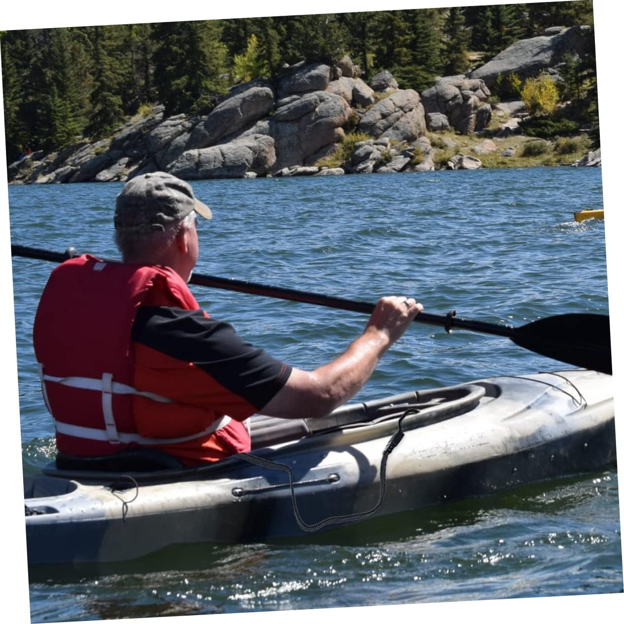 MUCKLILY Bungee Cord and Tensioner Strap 2Pcs Set 1.2M Elastic Cargo Binding Belt for Motorcycle Bicycle Kayak Luggage Securement Travel Gear image number 1