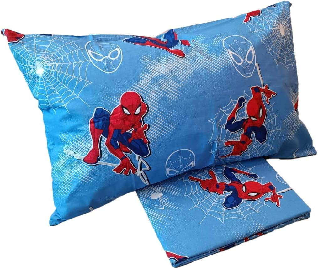 Hermet SP02 100% Cotton Spiderman Duvet Cover Set Single Blue