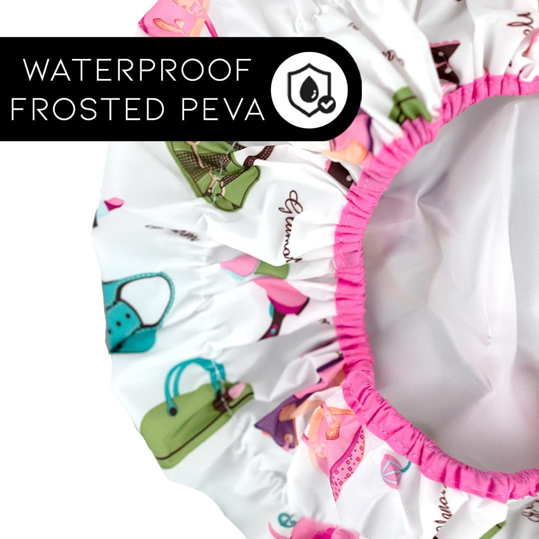 Betty Dain Fashionista Collection Mold Resistant Lined Shower Cap, Diva image number 1