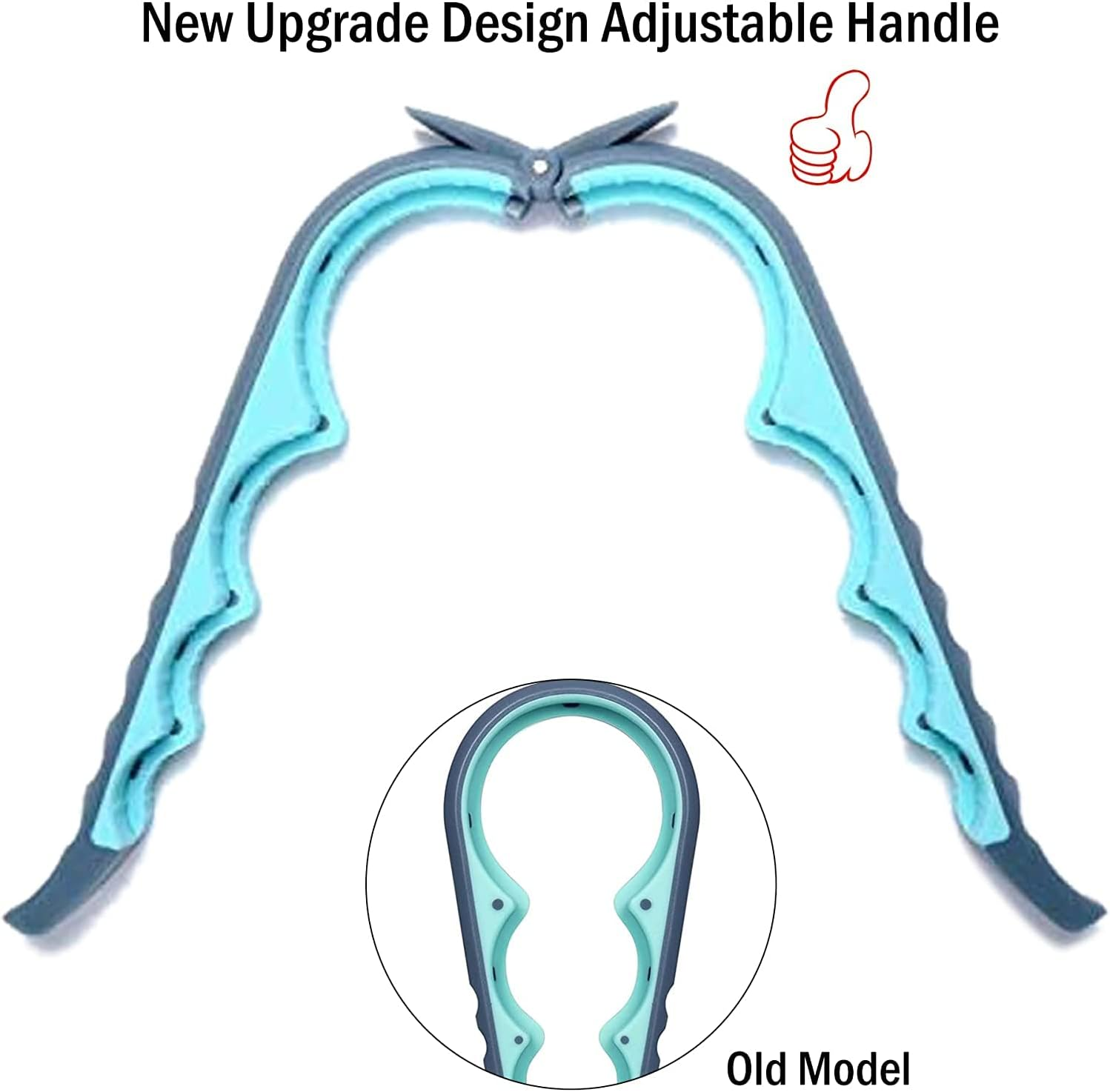 Jar Bottle Opener Non Slip Jar Gripper - Pad Rubber Jar Can Lid Opener,Bottle Opener Kit Can Opener with Non Slip Gripper Pad,5 in 1 Multi Function Non-Slip Opener for Weak,Senior, Arthritis Hands image number 3