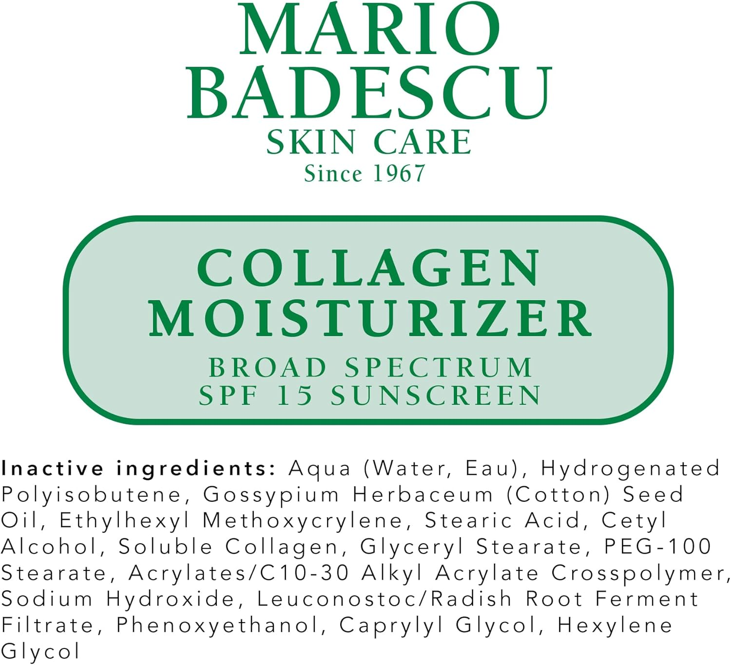 Mario Badescu Collagen Moisturizer with SPF 15 2 Fl Oz image number 3