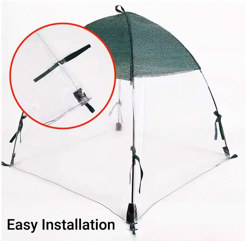 AIMALL Plant Protection Cover PE Material 35.8X37.4In & 39.8X41.3In Insect-Proof Mesh Greenhouse Tent with Zipper for Vegetable Seedlings Garden Use