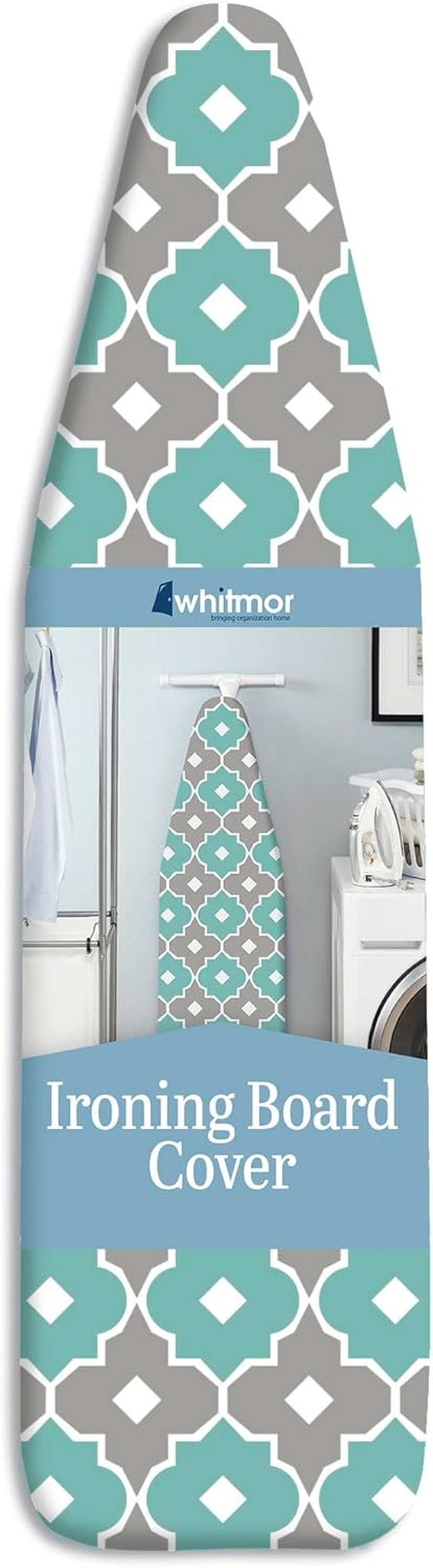 Whitmor Supreme Ironing Board Cover and Pad, Paragon Taupe/Gray