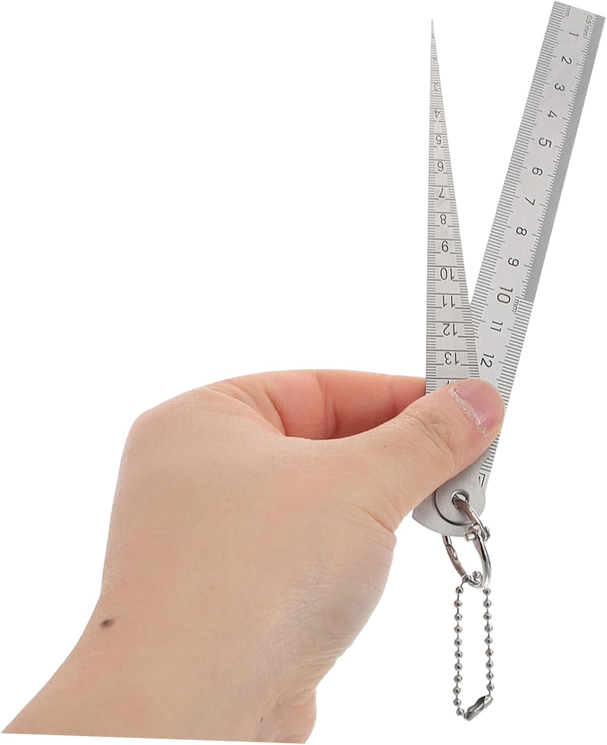 Luxshiny Stainless Steel Gap Measurement Tool Tapered Feeler Gauge for Automotive Use Precision Measuring of 1-15Mm Gaps for Bolt and Wire Thickness Portable 1-Pack image number 6