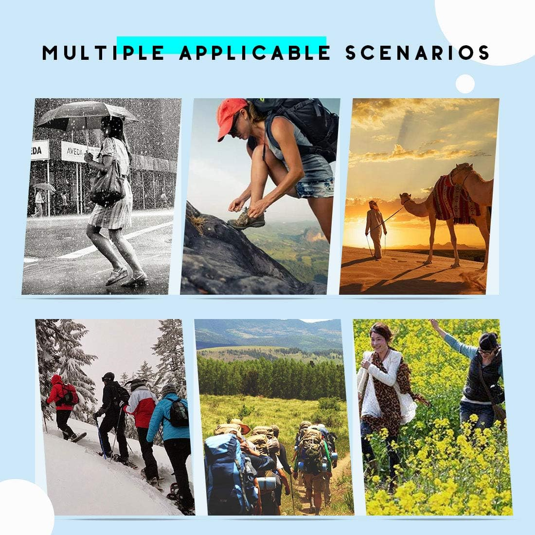 Hilitchi Black Men Waterproof Rainstorm Rainy Day Rain Suit Raingear Motorcycle Outdoor Protective Gear Rain Boot Shoe Cover Zipper US 10 11 Euro 44 45 Black image number 1