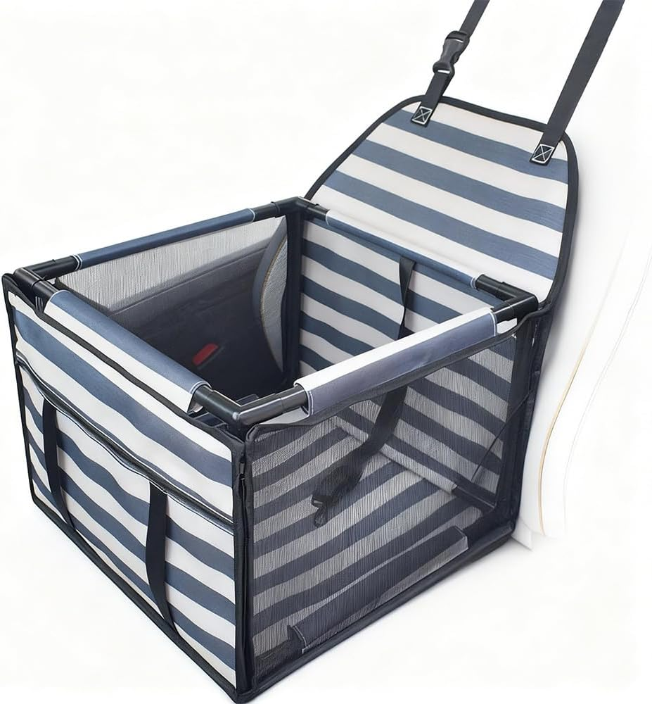 Pet Car Booster Seat, Portable and Breathable, Dog Carrying Bag, Safe and Stable, with Leash and Seat Belt, Waterproof Pet Bag, Suitable for Dogs, Cats image number 1