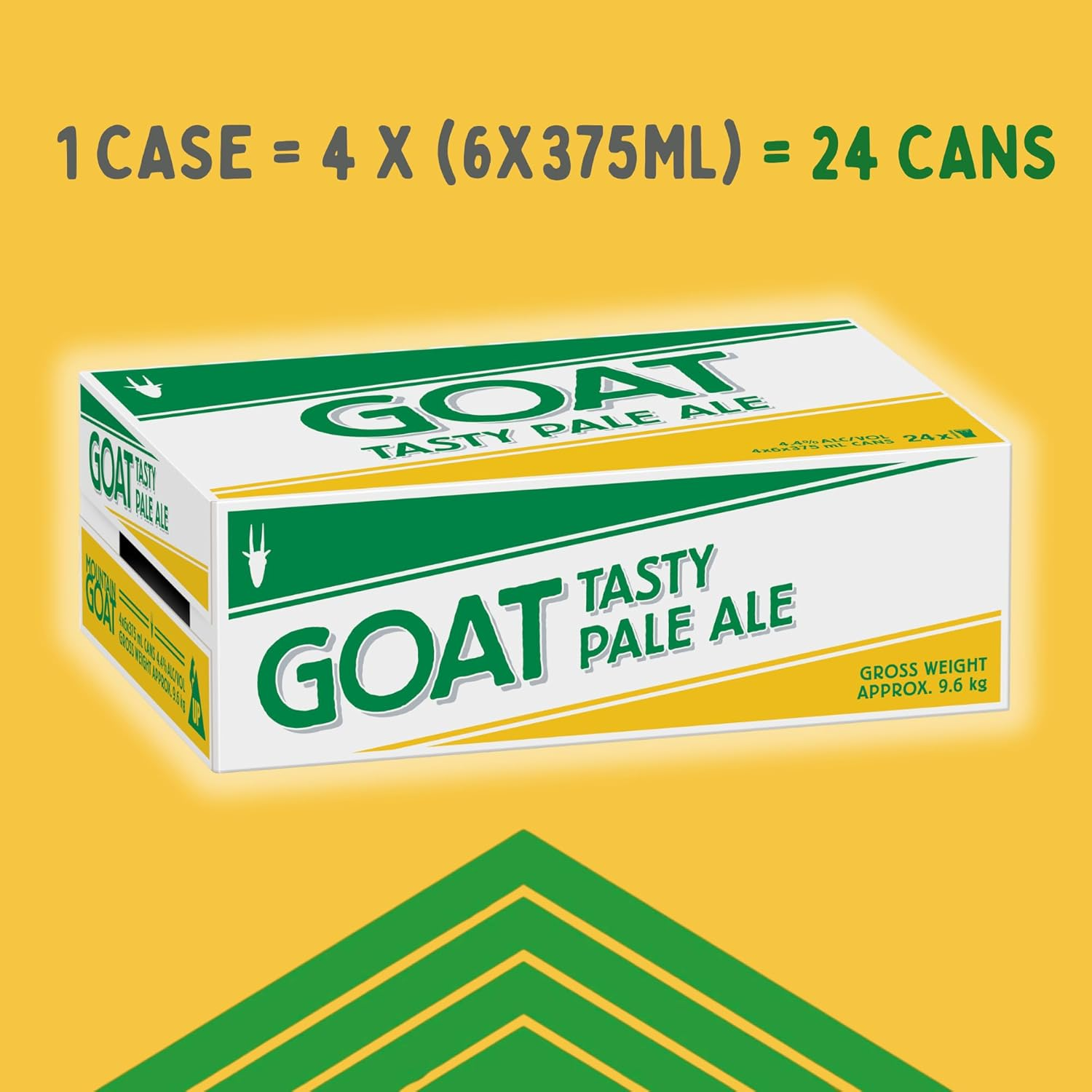 Mountain Goat Tasty Pale Ale, Crisp & Refreshing Full Bodied, Craft Beer, 4.4% ABV, 375Ml (Case of 24 Cans) image number 3