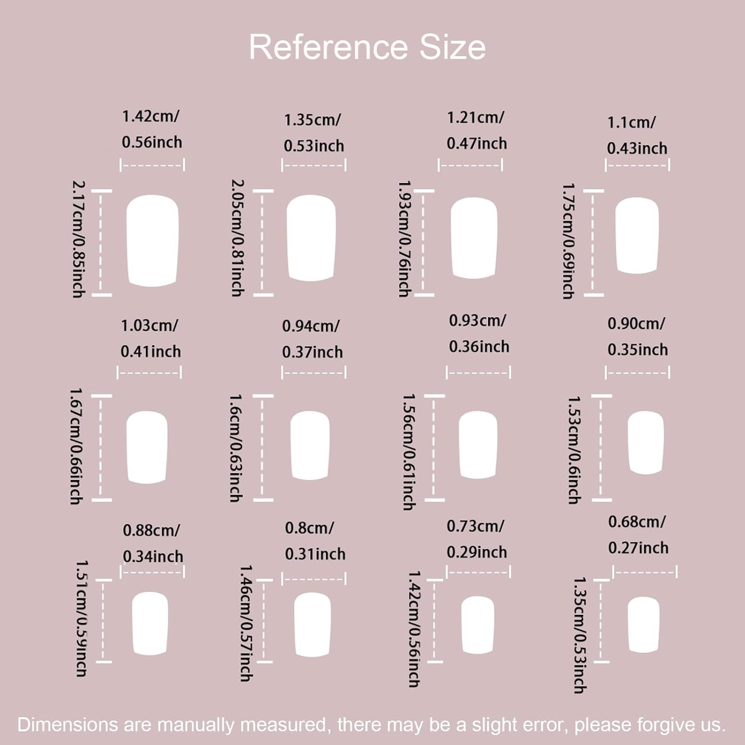 24 PCS Press on Nails Christmas Fake Nails Gingerbread Man Fake Nails Snowflake Fake Nails Medium Fake Nails Gifts for Women and Girls (No.107) - Style 11 image number 3