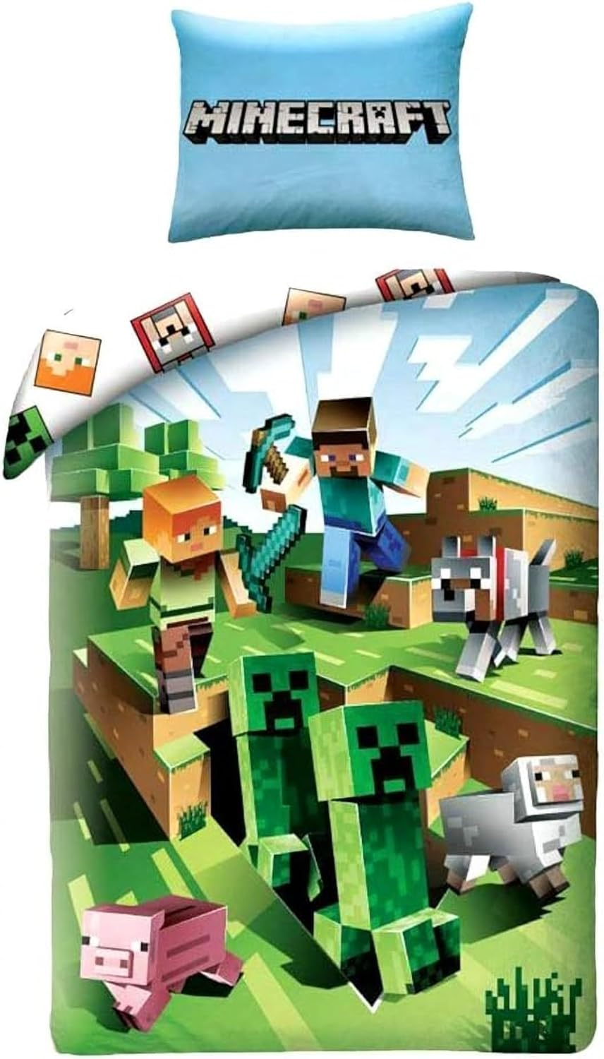 Minecraft Battle Single Cotton Duvet/Doona Cover Set image number 4