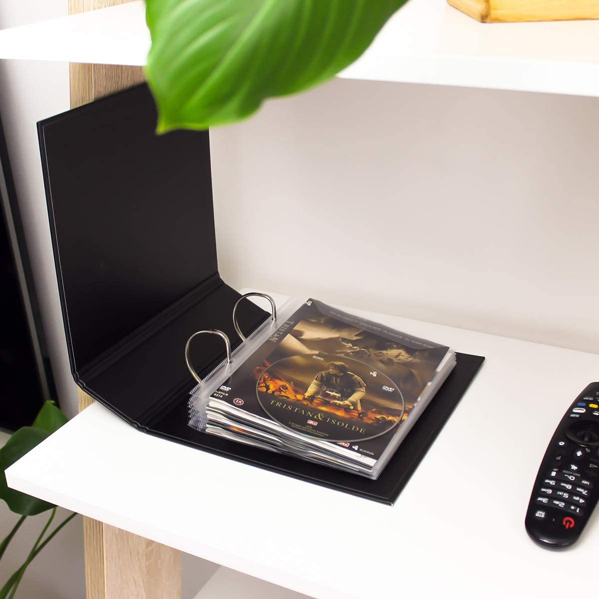 3L Fr 10282 &ndash; Perforated Transparent DVD Sleeve with Flap for Storing Discs and Sleeves &ndash; 100 Pieces image number 1