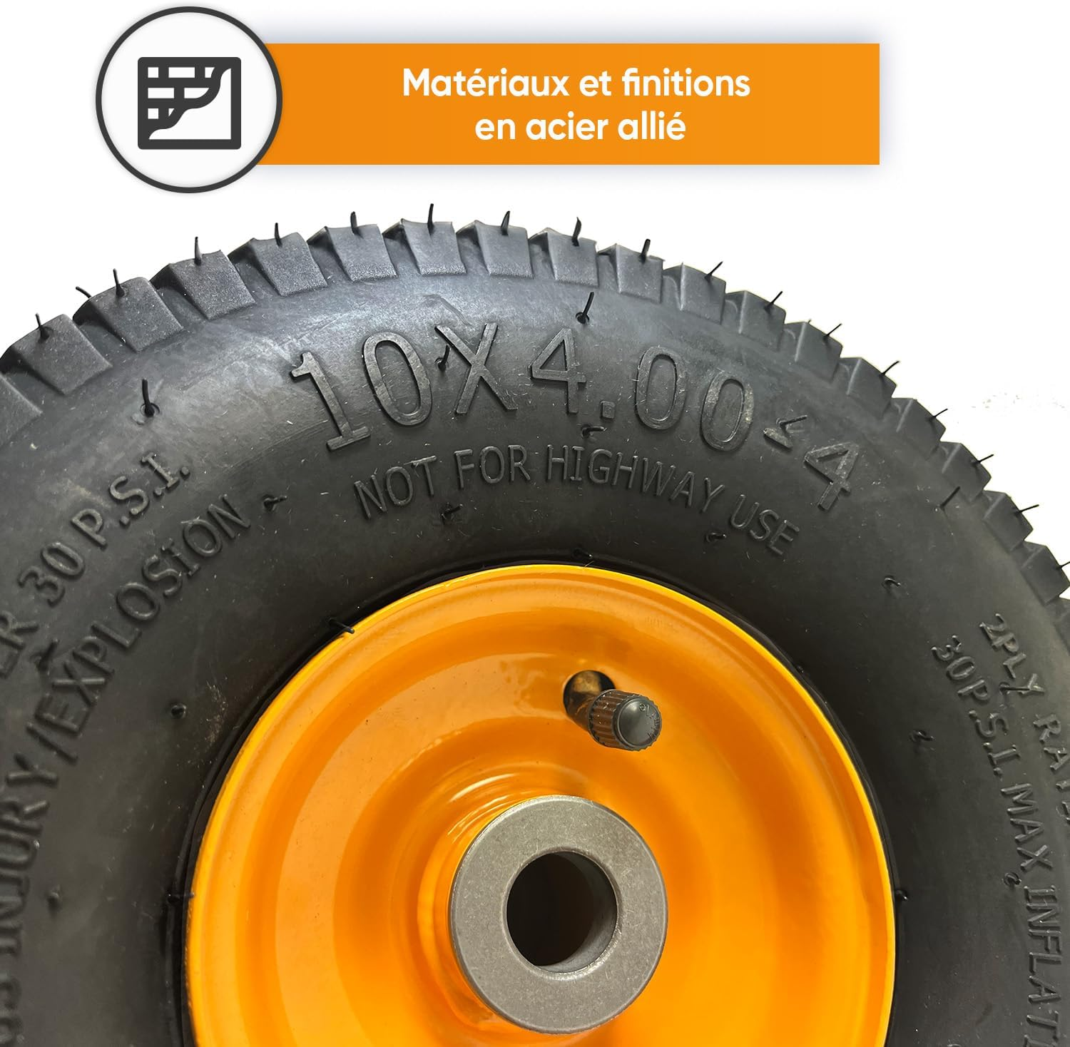 Greenstar 9722 Complete Wheel for MC Mowcart image number 1