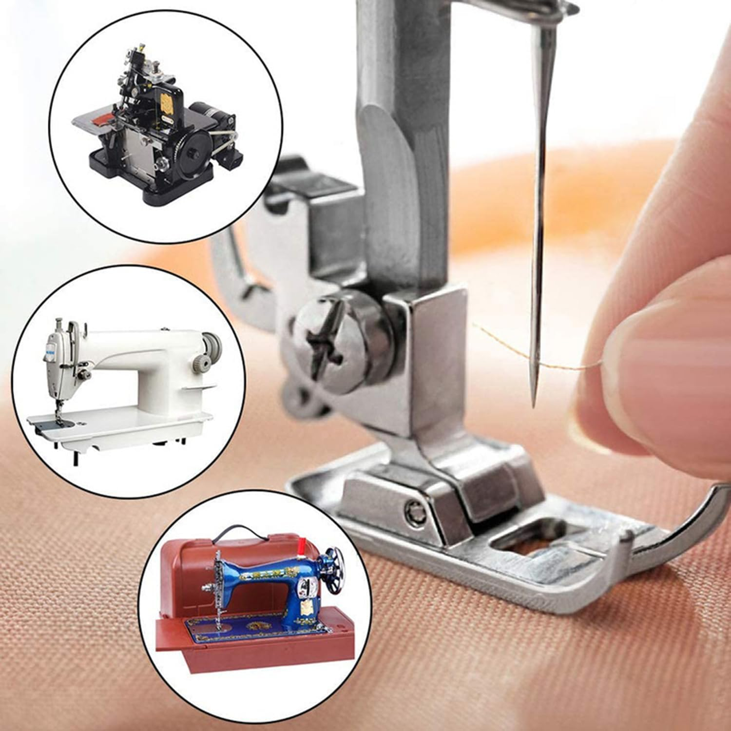 Taicols Sewing Machine Needles, 60 Pcs Universal Sewing Machine Needles, Sewing Needles, Heavy Duty Standard Needles for Singer, Brother, Janome, Varmax, Size 65/9, 75/11, 80/12, 90/14, 100/16, 110/18 image number 6