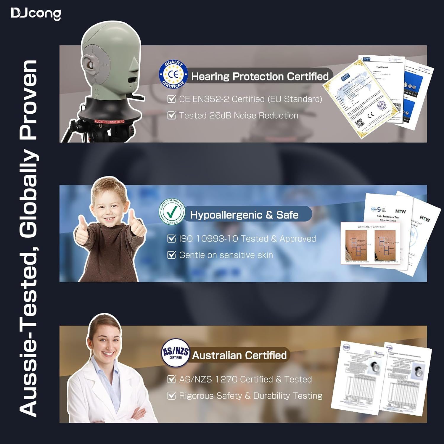 German Red Dot Award-Winning Sleep Earplugs | Djcong Ultra-Comfy Ear Plugs for Sleeping &ndash; 26Db Noise Reduction | Noise Cancelling Earbuds &ndash; Certified Hearing Protection Headphones for Sleeping, Snoring, Travel & Focus | the Ultimate Gift of Sleep Buds for Christmas, Father'S Day, Mother'S Day & Birthdays (4 Sizes Tips XS/S/M/L + Travel Case)