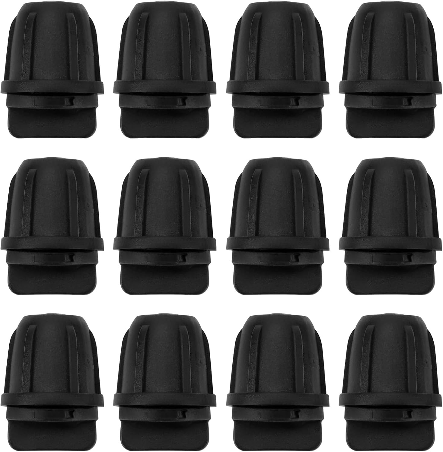 Emagtech 50PCS 1/4 Inch Drip Irrigation End Plug Fittings 0.85X0.56Inch for Irrigation Tubing Connectors Hose Fittings Black image number 3