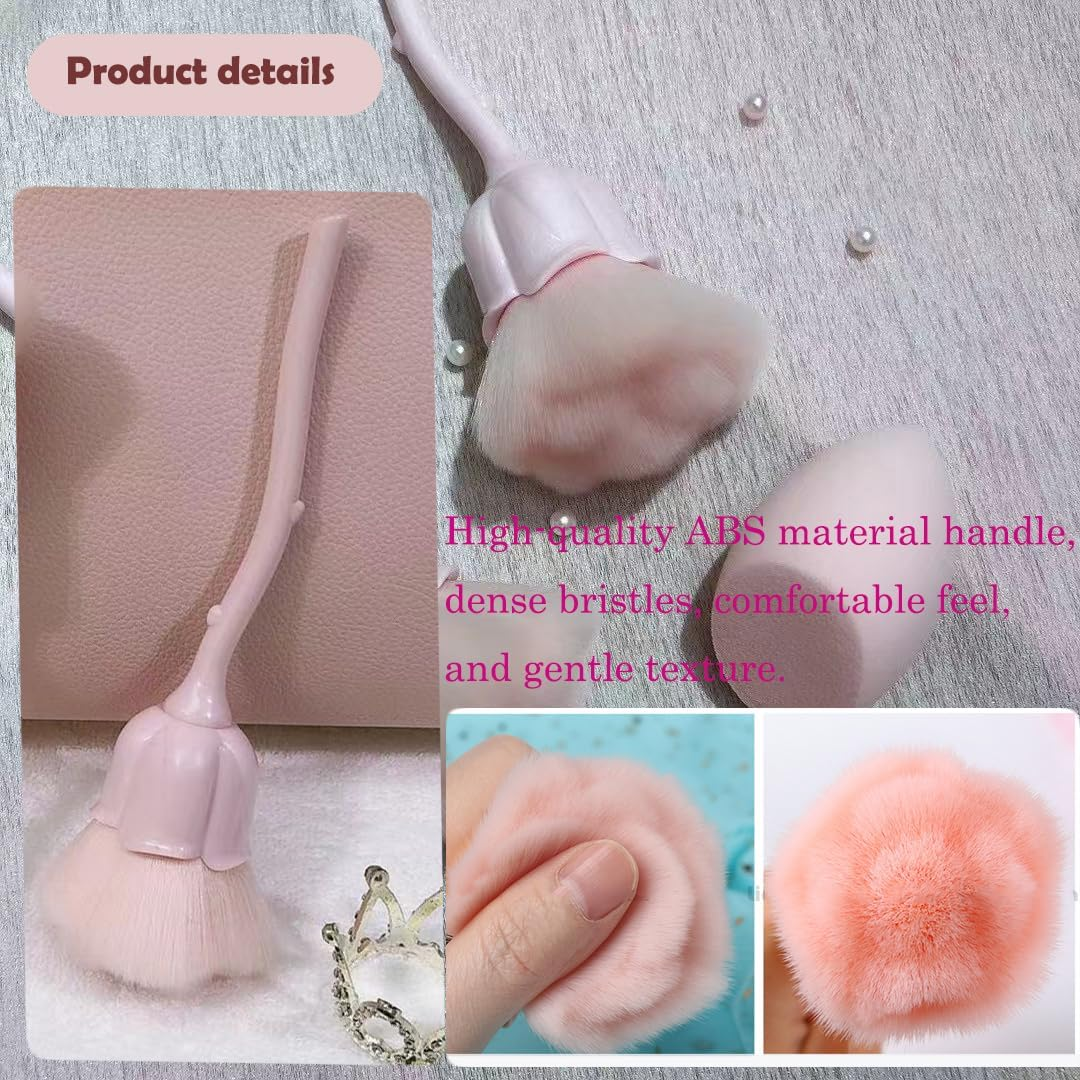 Nail Dust Cleaning Brush for Removing Nail Art Dust Nail Art Powder Remover Brushes Making Your Nails Sparkling Clean image number 4