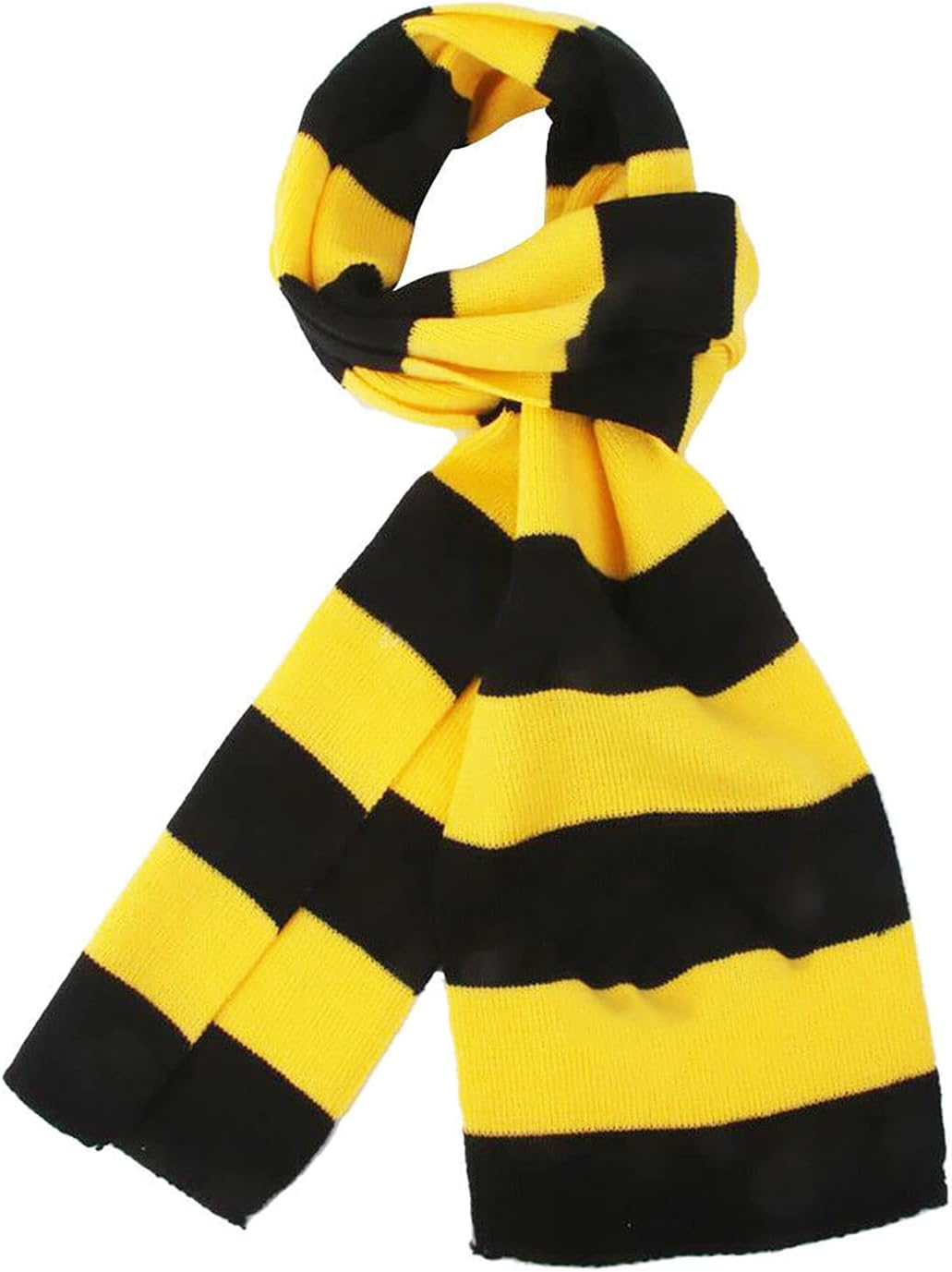 VIVIAN & VINCENT Fall Winter Ultra Soft Knit Striped Scarf for Women Men Boys Girls - Blue And Burgundy image number 6