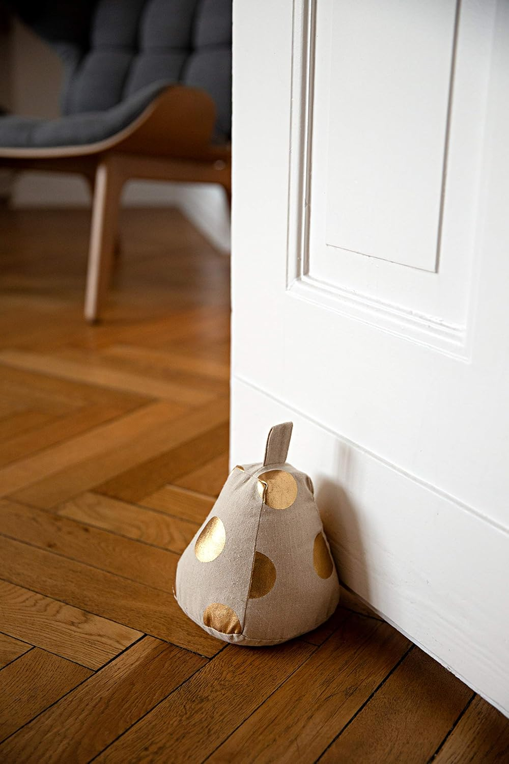 HEITMANN DECO Door Stop, Fabric, Beach, Grey image number 2