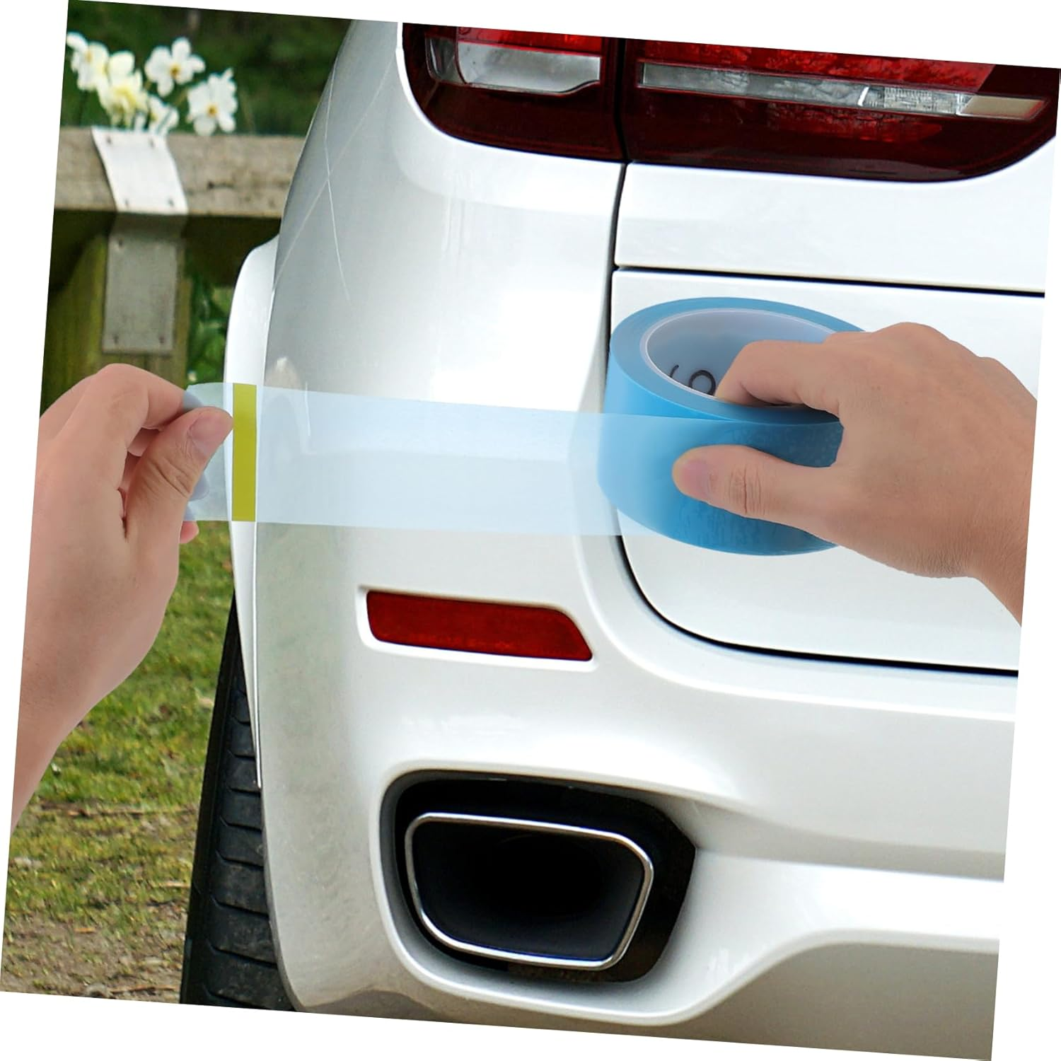 Hohopeti 5Rolls Auto Masking Tape Assorted for Low Tack High Temperature Resistant for Cars and Vehicles image number 4