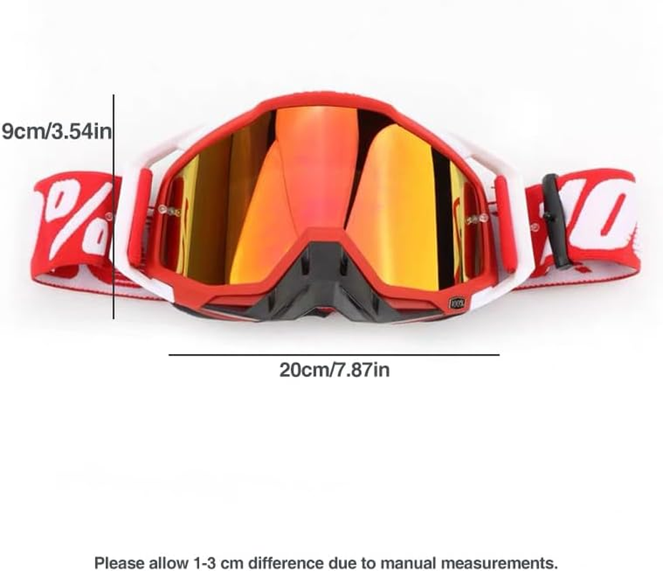 Motorcycle Racing Goggles Motocross MX MTB ATV UTV Dirt Bike Off-Road Eyewear - Windproof, Adjustable, High-Quality Sponge Padding image number 3