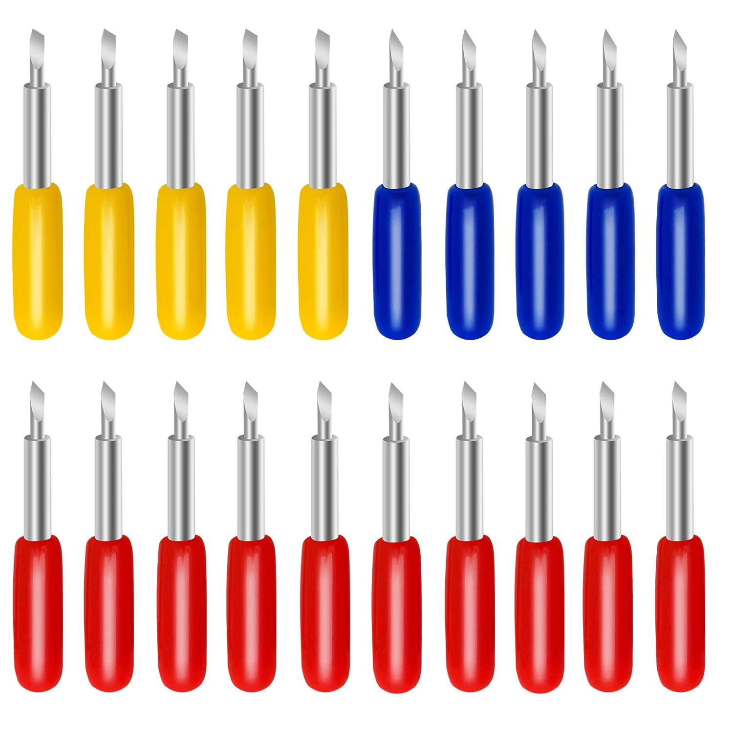 20 PCS 3Rd Party Accessory Blades for Cricut - Replacement for Explore Air 2, 10P 45&deg; for Expression, 5P 30&deg;, 5P 60&deg; Cutting (20 Pack) image number 2