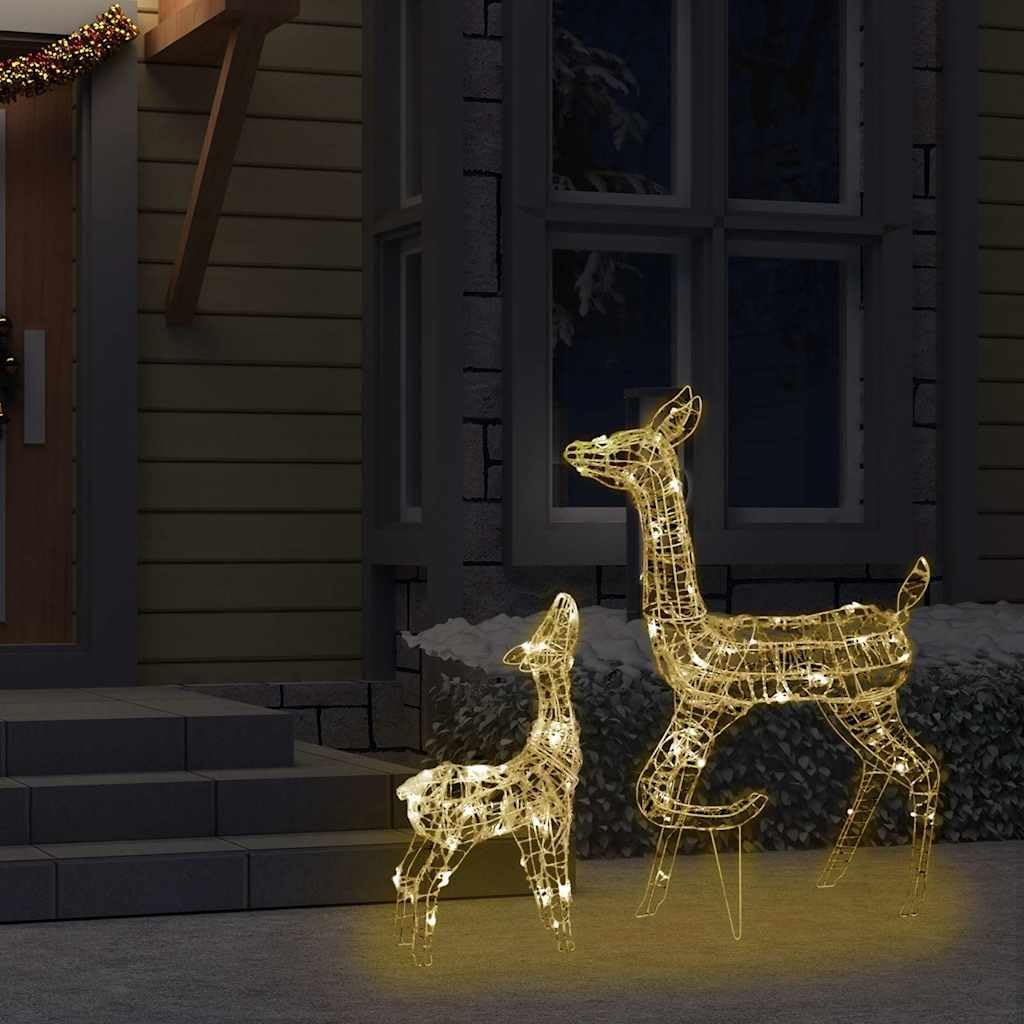Acrylic Reindeer Family Christmas Decoration 160 LED Warm White Holiday Decor image number 5