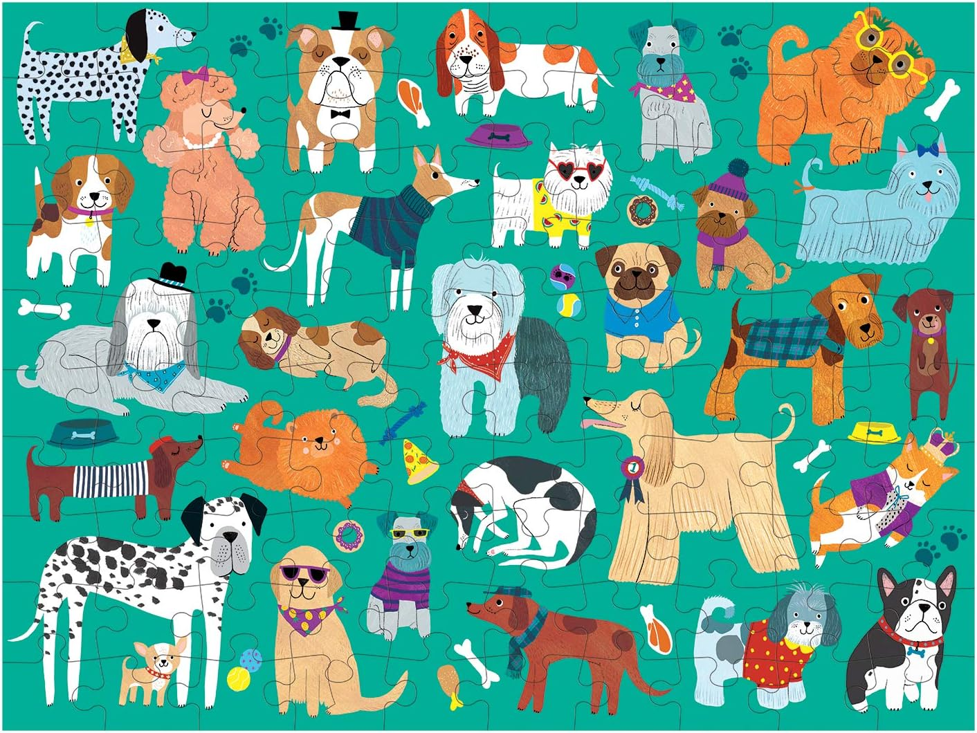 Cats & Dogs 100 Piece Double-Sided Puzzle image number 5