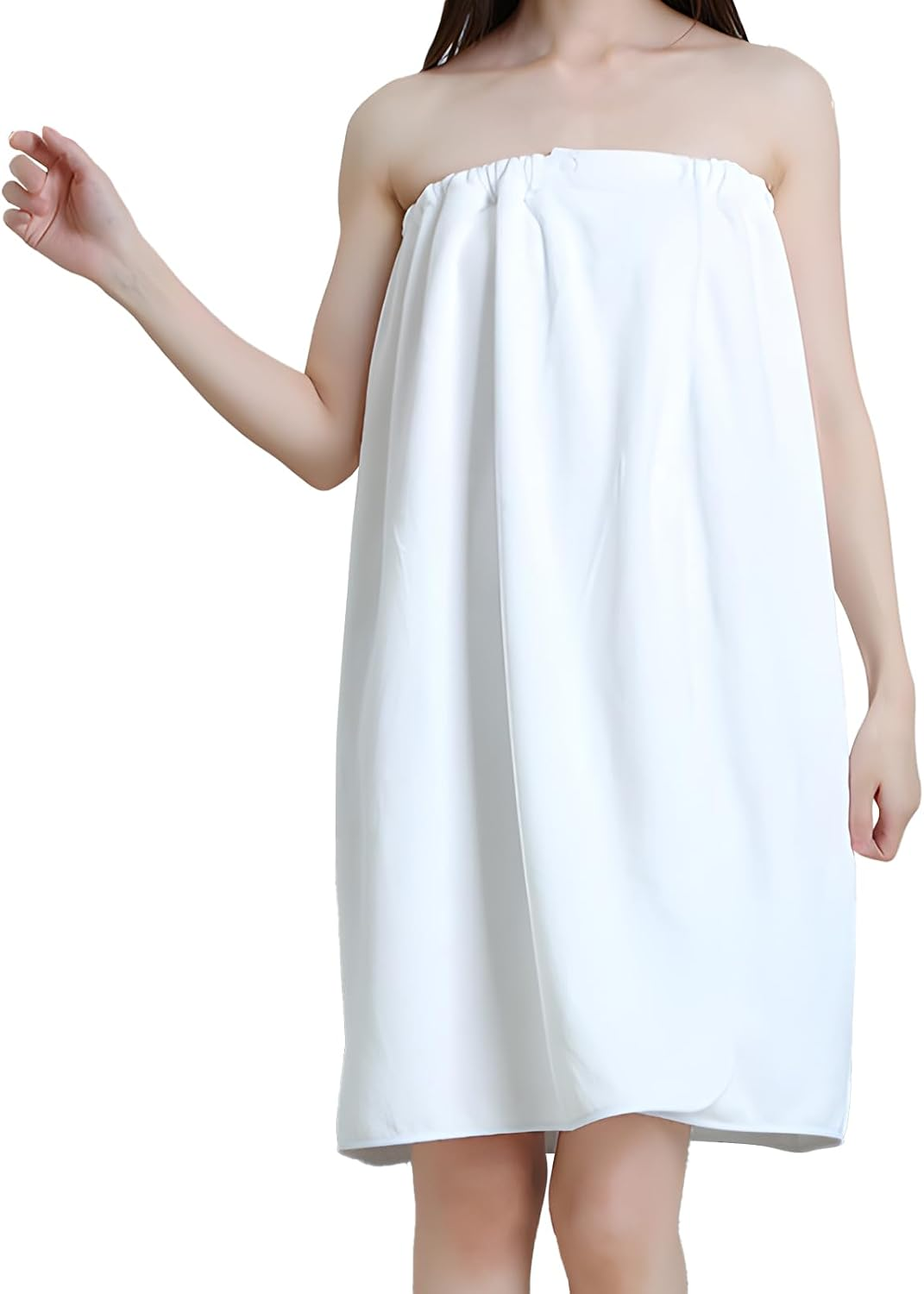 GEN'C B&Eacute;AUTY Spa Towel Wrap Microfiber Bathrobe Adjustable Shower Towel Wrap for Women 31.5''X55.2'' (Pink) - Coffee image number 3