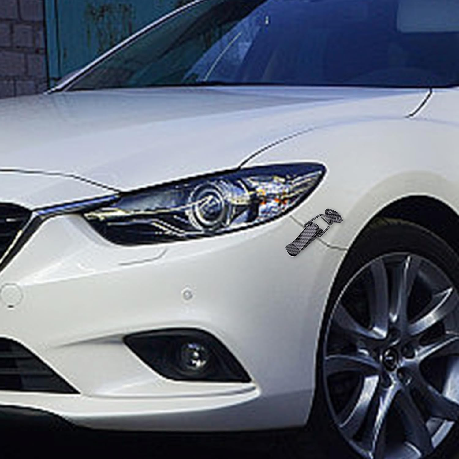 Car Bumper Hook Lock Clips | 2Pcs Front Rear Bumper Fastener, Car Bumper Clip Hasp, Security Hook Lock Clips, Sturdy Quick Release Fasteners for Cars, Trunks, Fenders image number 2