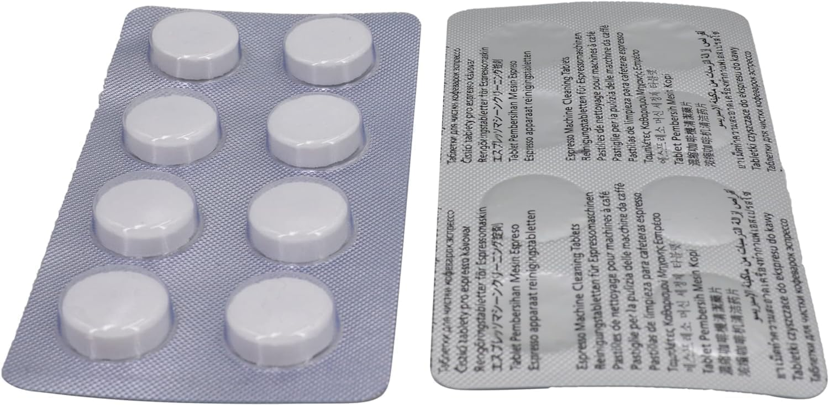 Espresso Coffee Machine Cleaning Tablets, 1.5G Descaler & Cleaner Tablet Eliminates Coffee Residue, Regular Cleaning Cino Cleano for Perfect Brews Compatible with Breville Delonghi Jura (2 X 8 Tabs) image number 2