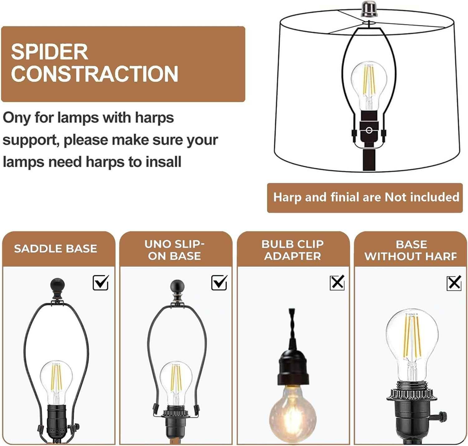Lamp Shades Set of 2,Medium Fabric Lampshades for Table Lamps, Floor Lamps, 13" Top X 13" Bottom X 10" High (Spider Fitter) Hand Crafted Replacement Lampshades (Floral and Bird Print - 2Pcs) image number 2