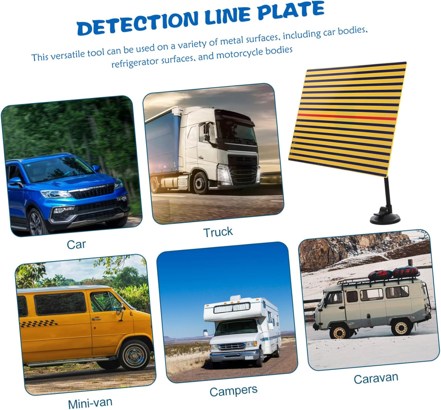 LALADEFIEE Auto Dent Removal Tool Light Board Paintless Dent Repair Reflector Panel for Automotive Body Repair Kit image number 6