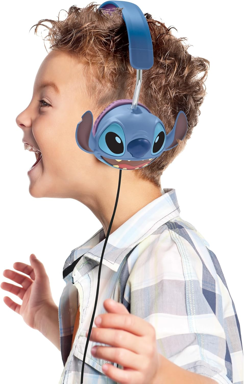 LEXIBOOK, Disney Stitch, Stitch 3D Wired Stereo Headphones, Foldable, Limited Sound Power, HP015DLXB image number 5