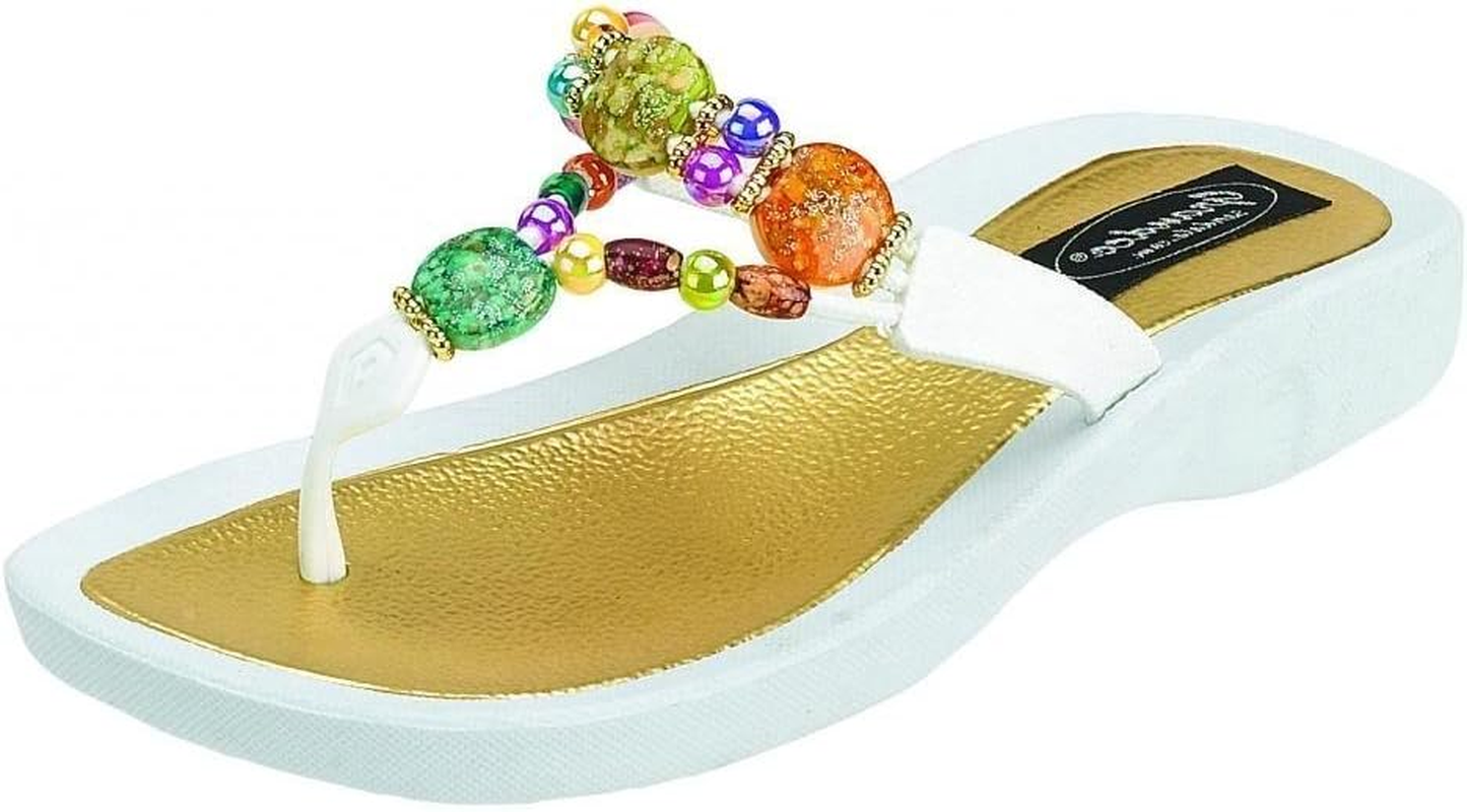 Grandco Women'S Marble Deluxe Thong Sandal