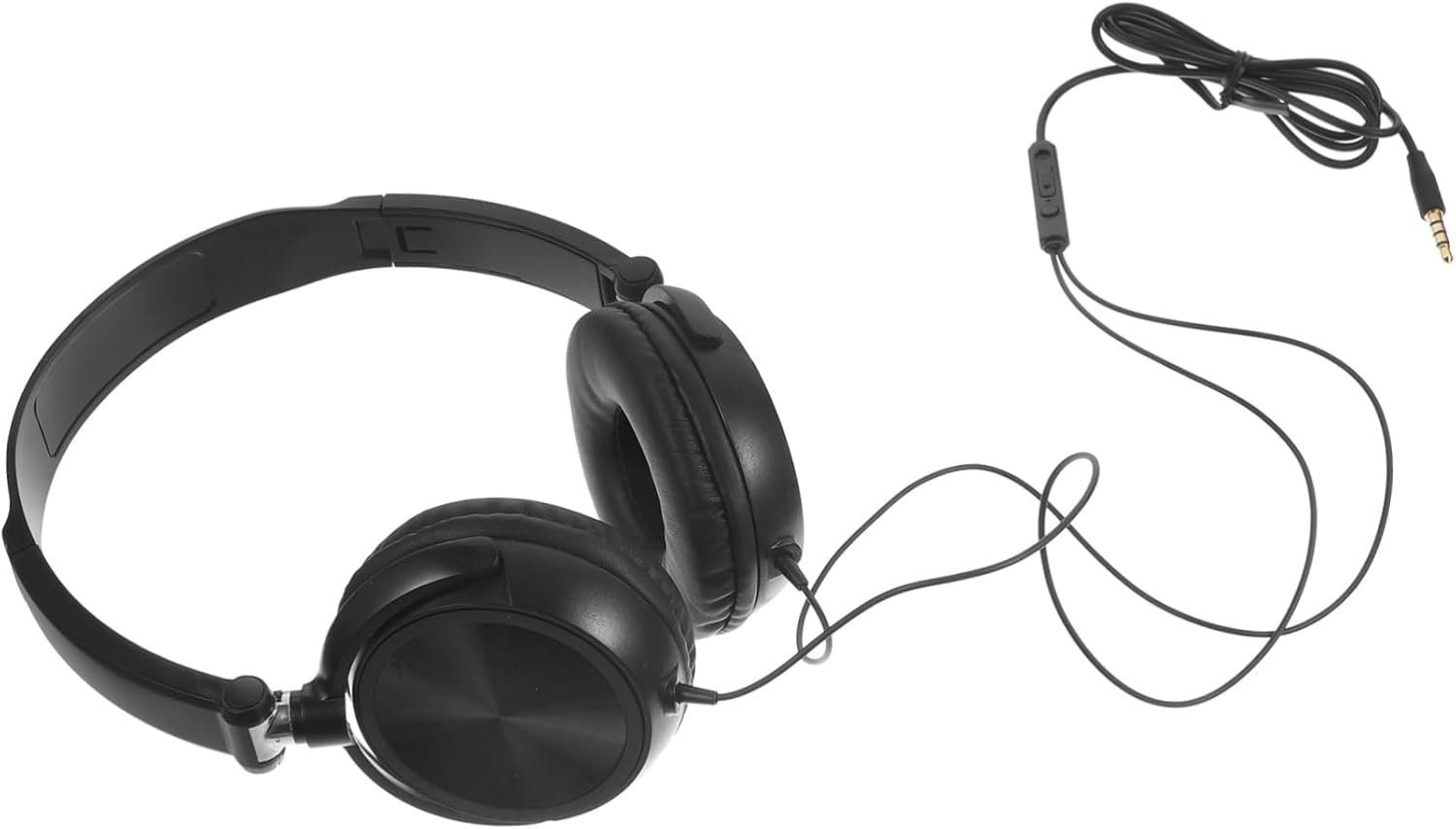 Operitacx Foldable over Ear Headphones with Microphone and Volume Control for Smartphones PC Laptop Tablet Lightweight Comfortable Design Black image number 6