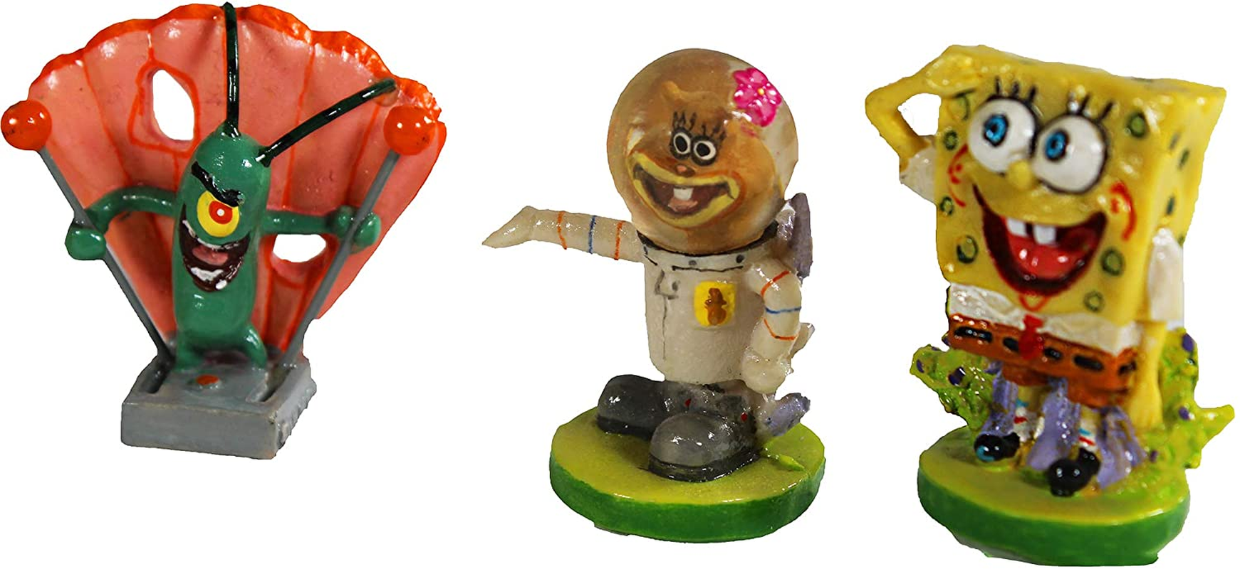 Penn-Plax Officially Licensed Spongebob 6 Piece Mini Aquarium Ornament Set image number 1