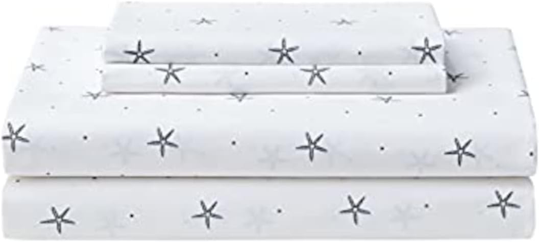 Nautica - Queen Sheets, Cotton Percale Bedding Set, Casual Home Decor (Star Spangled Coastal Navy, Queen) image number 3