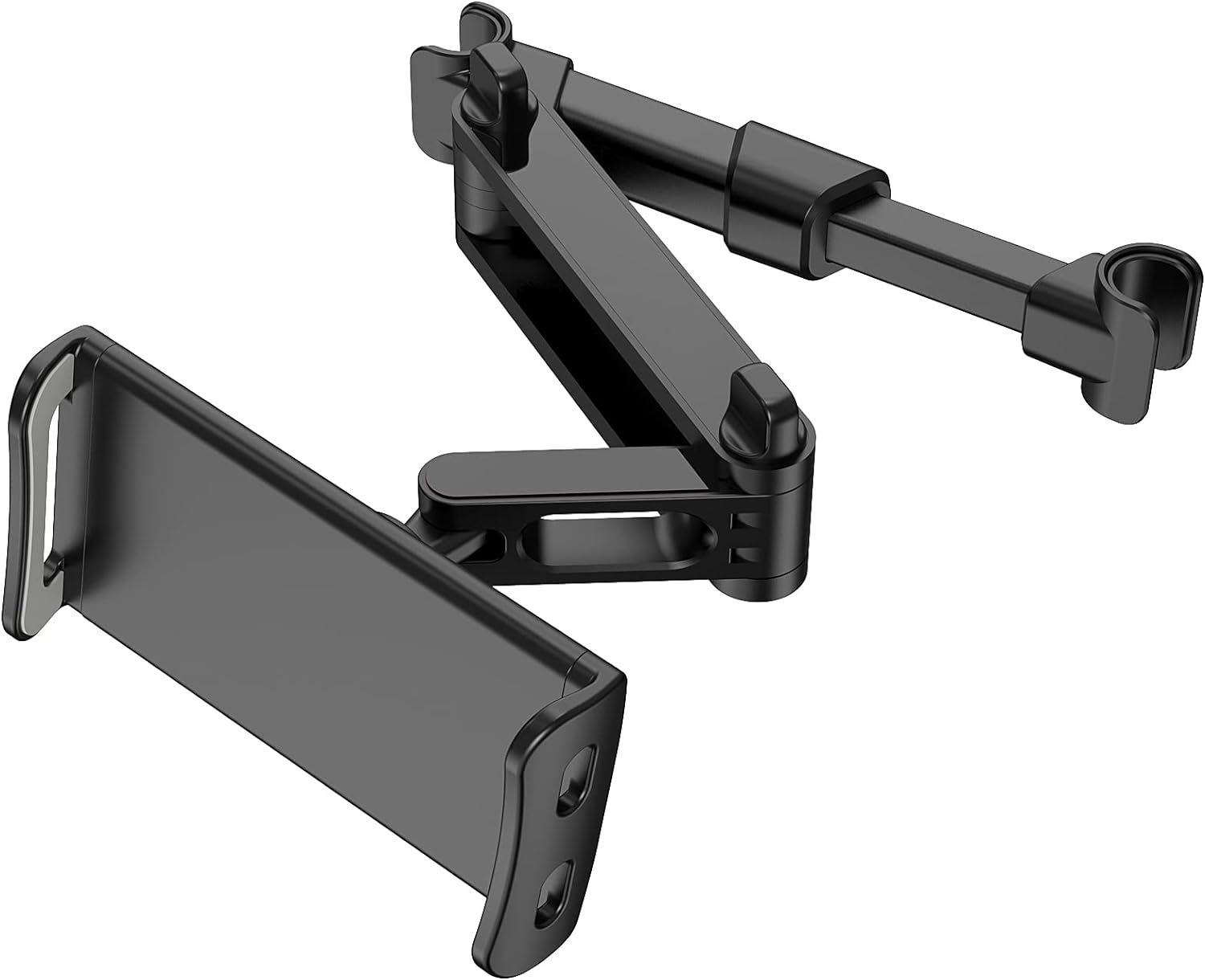 Car Headrest Backseat Mount, 360&deg; Rotating Adjustable Car Backseat Headrest Tablet/Phone Holder, Compatible for ALL 4"-11" Tablets, Cellphones, Iphone, Ipad Air Mini, Samsung, Switch. (Black) image number 2