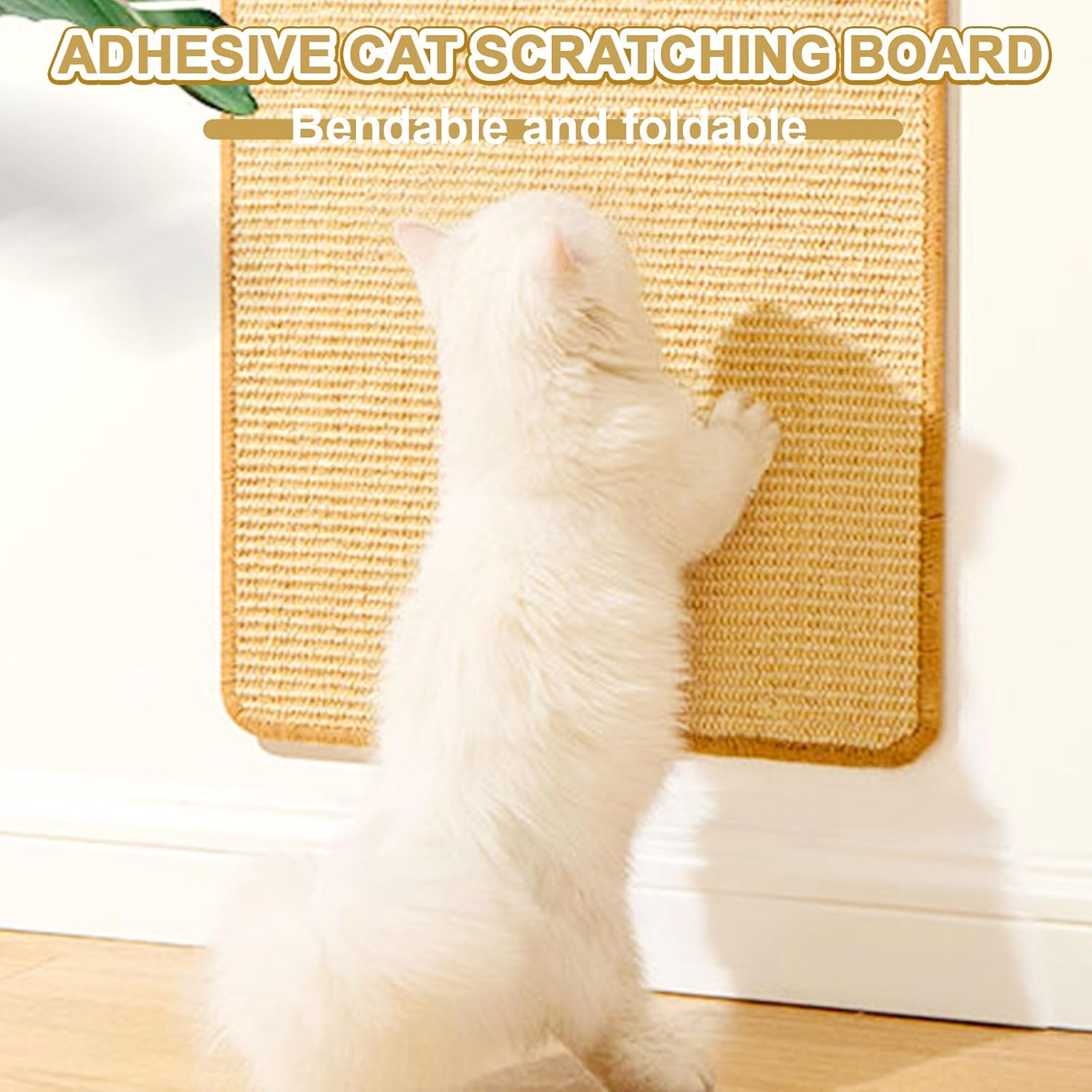 Pack of 2 Sisal Cat Scratching Mat, 50 X 25 Cm, Sisal Scratching Rug for House Cats, Claws Loops for Protects Carpets and Sofas image number 6