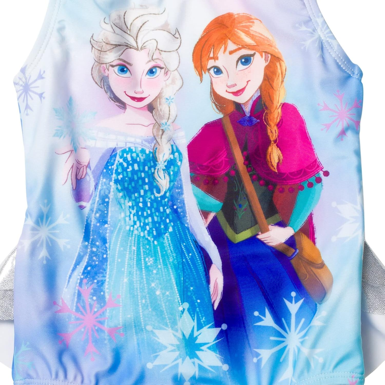 Disney Frozen Girls Elsa Anna One Piece Bathing Suit Toddler to Big Kid image number 1