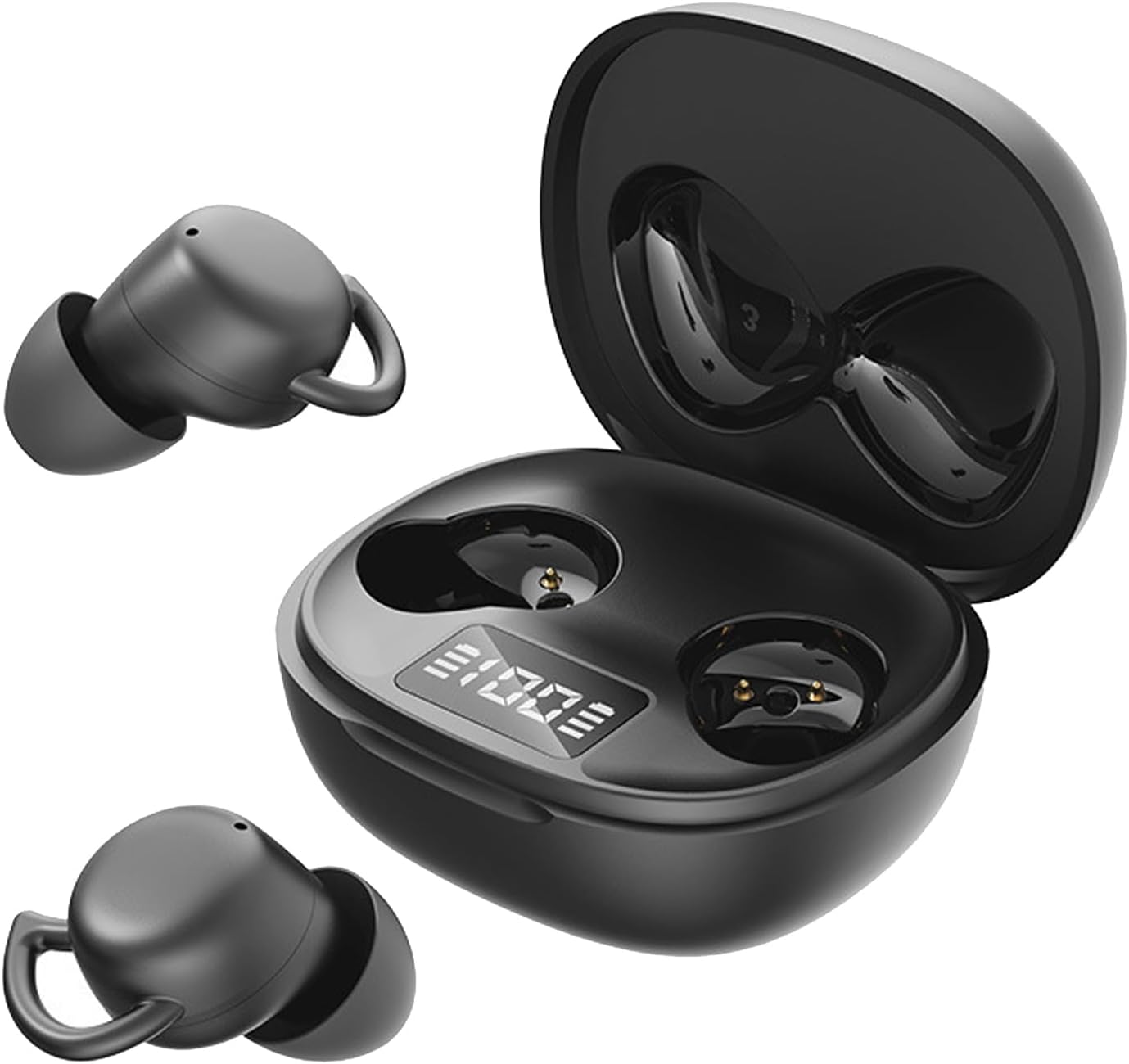 MENDUNER Wireless Earbuds Noise Cancelling, Bluetooth 5.4 Gaming Headphones 25H Playtime, Low Latency Mode, Lightweight Sleeping Earbuds for Running, Sports (Skin Color)