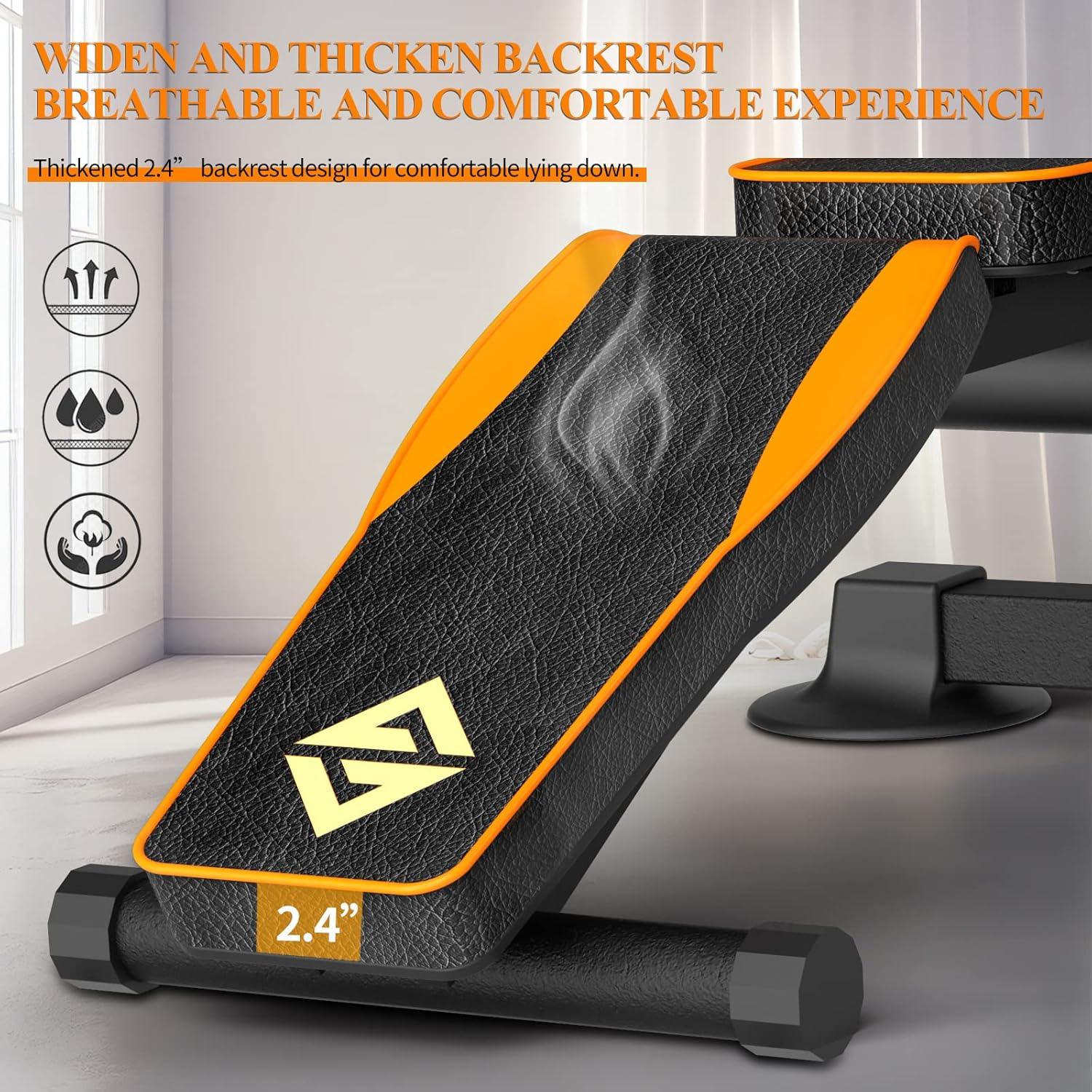 Z ZHICHI Adjustable Weight Bench Multi-Function Workout Bench for Home Gym,Foldable Incline Decline Benches for Full Body Workout 660LBS - Blackred image number 4