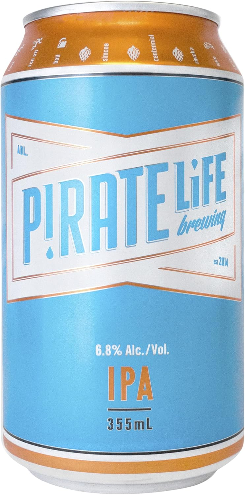 Pirate Life India Pale Ale, Premium Australian IPA, Hoppy & Aromatic Pale Ale Beer, 6.8% ABV, 355Ml (Case of 16 Cans) image number 2
