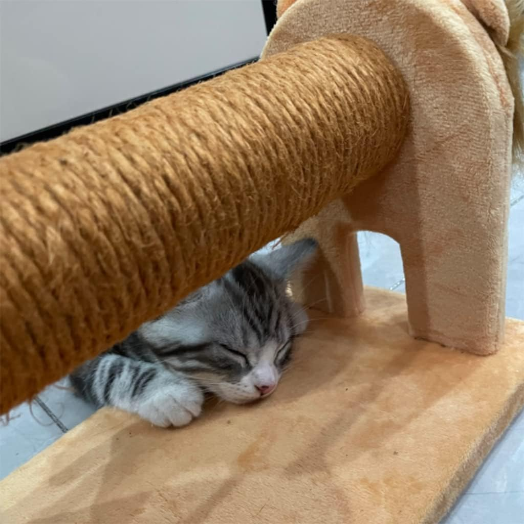 Small Cat Tree, Creative Animal Cat Climbing Frame for Kittens, Natural Sisal Scratching Posts for Indoor Play image number 4