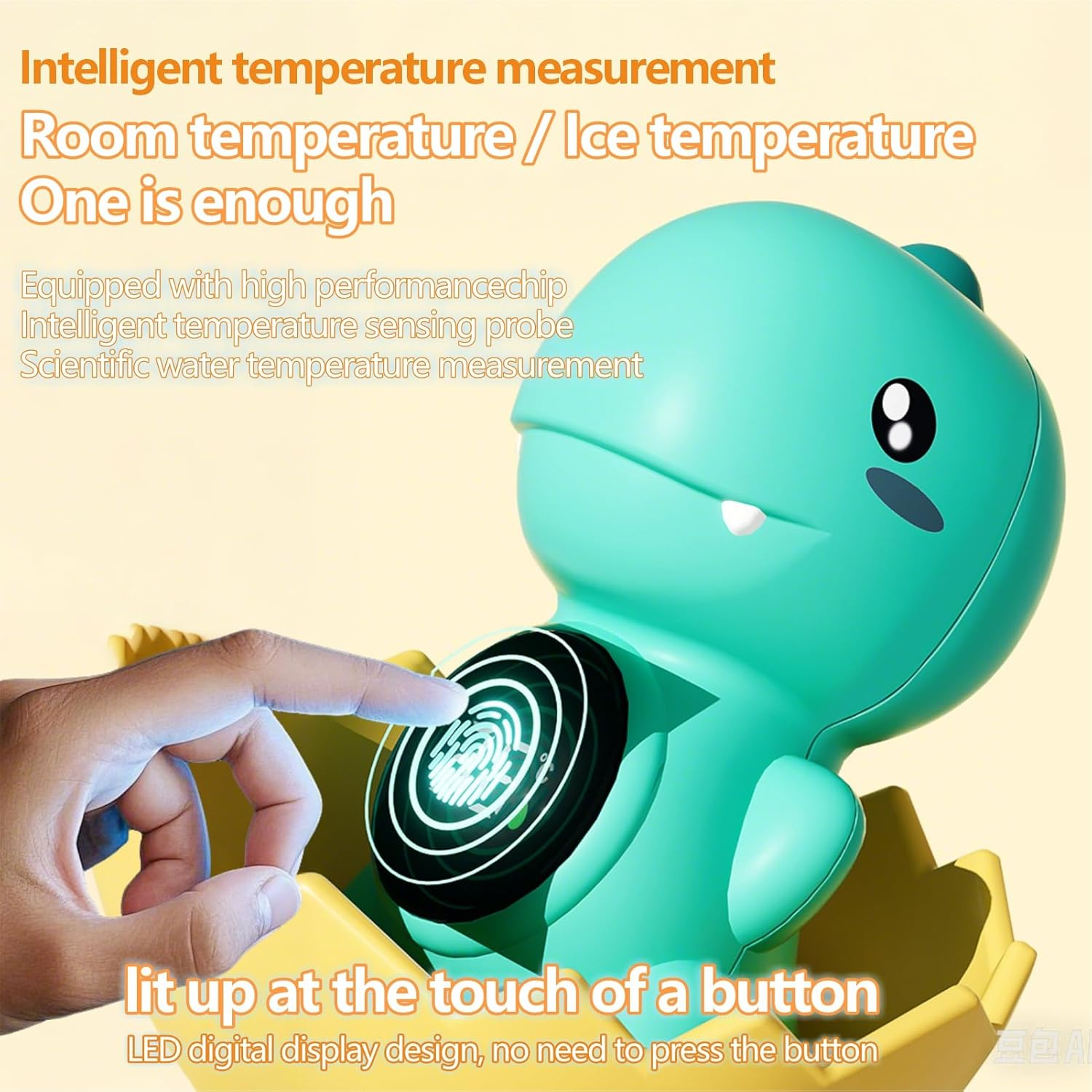 Floating Bathtub Thermometer - Bpa-Free Water Temperature Gauge for Safe & Comfortable Baths（No Bat） image number 2