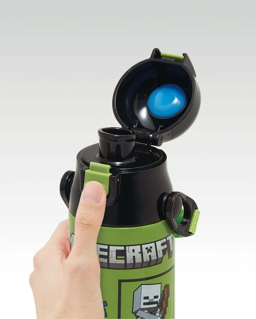 Skater SDC6N-A Minecraft Minecraft Water Bottle, 16.9 Fl Oz (580 Ml), Direct Drinking, Stainless Steel, Sports Bottle image number 6