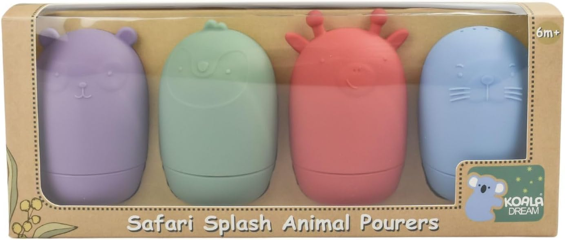Koala Dream - CA3022 Silicone Safari Splash Animal POURERS 4 PCS Set- Brights image number 4